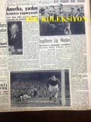 GÜNLÜK SPOR GAZETESİ - 23 NİSAN 1957 - ORDU BASKETBOL TAKIMI 70 - 42 İRAN - ADALETSPOR, KASIMPAŞASPOR - FENERBAHÇENİN TARİHİ - MİMİ İLE MEMO, MORT WALKER, DICK BROWN, MADDOCKS, STEVE CANYON, JED FORAM ÇİZGİ ROMAN - APİKOĞLU - KİT KARSON - SANA MARGARİN REKLAMI - FAY REKLAMI - ADALETSPOR, KASIMPAŞA - CEZAYİR'DE KANLI SAVAŞ - İNGİLTERE'DE 1957 ŞAMPİYONU MANCHESTER UNITED - MAKARIOS