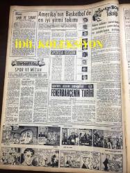 GÜNLÜK SPOR GAZETESİ - 25 NİSAN 1957 - GALATASARAY 2 - 0 BEŞİKTAŞ - NECMİ TANYOLAÇ - REAL MADRİD, MANCHESTER UNITED MAÇI - AMERİKA ORDU BASKETBOL TAKIMI MİLLİ NAMZETLERİ 64 - 43 MAĞLUP ETTİ - FERDİ SEKBAN İSTİFA ETTİ - ORDULARARASI BASKETBOL ŞAMPOİYONASI - MİMİ İLE MEMO, MORT WALKER, DICK BROWN, MADDOCKS, STEVE CANYON, JED FORAM ÇİZGİ ROMAN - FENERBAHÇENİN TARİHİ - ADİL ATAN - CAROL DAY - ALTAN DİNÇER - APİKOĞLU SUCUĞU REKLAMI - ATİLLA KARSAN - ROBER KOHEN - CHARLES HUMEZ, BOKS - DUILIO LOI - LALE VE ELHAMRA, LALE SİNEMASI, ÇÖL ASLANI FİLMİ - FAY REKLAMI - SHELLEY WINTERS