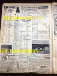 GÜNLÜK SPOR GAZETESİ - 26 NİSAN 1957 - AMERİKA ORDULARARASI BASKETBOL ŞAMPİYONLUĞUNU KAZANDI - FENERBAHÇE BEK BASRİ - REAL MADRİD - GALATASARAY - İSTANBULSPOR, VEFASPOR - RECEP ADANIR - DANYAL AKBEL - FENERBAHÇENİN TARİHİ - MİMİ İLE MEMO, MORT WALKER, DICK BROWN, MADDOCKS, STEVE CANYON, JED FORAM ÇİZGİ ROMAN - NAZIM ÖZBAY - MUVAKKAR EKREM TALU - CAROL DAY - APİKOĞLU SUCUK REKLAMI - İZMİR AT YARIŞLARI - FAY REKLAMI - CAROL WANEK