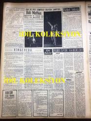 GÜNLÜK SPOR GAZETESİ - 27 NİSAN 1957 - FENERBAHÇE GALATASARAY MAÇI - REFİK OSMAN TOP HAYATINI KAYBETTİ - BEYOĞLUSPOR - FEDAİ BEKTAŞ - HALTERCİ CONOLY - TURGUT DİNSEL - MİMİ İLE MEMO, MORT WALKER, DICK BROWN, MADDOCKS, STEVE CANYON, JED FORAM ÇİZGİ ROMAN - AYDOĞAN BECİT - BÜLENT ESEL - APİKOĞLU SUCUK REKLAMI - GALATASARAY, HASKÖY - CAROL DAY - BOB MATHIAS - HAYRİ CANER - FETHİYE'DE DEPREMDE 15 KİŞİ ÖLDÜ - SÜVEYŞ MESELESİ - ORHAN ÖZKIRIM - İRAN PRENSESİ ŞAHNAZ