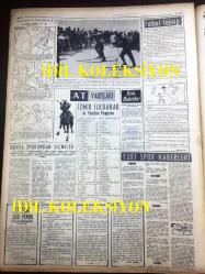 GÜNLÜK SPOR GAZETESİ - 28 NİSAN 1957 - BEŞİKTAŞ, ADALETSPOR, BEYKOZSPOR - HASAN POLAT - FENERBAHÇE - KERMEN VE SOMER SOFYA'YA GİTTİLER - VEFASPOR, BEYOĞLUSPOR - TURGUT ATAKOL - REFİK OSMAN - YUL BRUNNER - MİMİ İLE MEMO, MORT WALKER, DICK BROWN, MADDOCKS, STEVE CANYON, JED FORAM ÇİZGİ ROMAN - FENERBAHÇENİN TARİHİ - MUVAKKAR EKREM TALU - AYDOĞAN BECİT - YAVUZ İSMET ANIL - CAROL DAY - AT YARIŞLARI - APİKOĞLU SUCUK REKLAMI - MARIO GABAY SPOR MAĞAZASI - ATLAS SİNEMASI, CENNET MELEKLERİ FİLMİ - GALATA HASKÖY - TURGUT ATAKOL - İZMİR AT YARIŞLARI - FAY REKLAMI