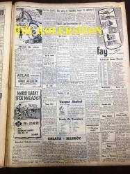GÜNLÜK SPOR GAZETESİ - 28 NİSAN 1957 - BEŞİKTAŞ, ADALETSPOR, BEYKOZSPOR - HASAN POLAT - FENERBAHÇE - KERMEN VE SOMER SOFYA'YA GİTTİLER - VEFASPOR, BEYOĞLUSPOR - TURGUT ATAKOL - REFİK OSMAN - YUL BRUNNER - MİMİ İLE MEMO, MORT WALKER, DICK BROWN, MADDOCKS, STEVE CANYON, JED FORAM ÇİZGİ ROMAN - FENERBAHÇENİN TARİHİ - MUVAKKAR EKREM TALU - AYDOĞAN BECİT - YAVUZ İSMET ANIL - CAROL DAY - AT YARIŞLARI - APİKOĞLU SUCUK REKLAMI - MARIO GABAY SPOR MAĞAZASI - ATLAS SİNEMASI, CENNET MELEKLERİ FİLMİ - GALATA HASKÖY - TURGUT ATAKOL - İZMİR AT YARIŞLARI - FAY REKLAMI