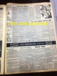 GÜNLÜK SPOR GAZETESİ - 1 MAYIS 1957 - GALATASARAY'I 3-0 YENEN FENERBAHÇE 1957 LİG ŞAMPİYONU - LEFTER - PERTEV TUNASELİ - AYDOĞAN BECİT - MİMİ İLE MEMO, MORT WALKER, DICK BROWN, MADDOCKS, STEVE CANYON, JED FORAM ÇİZGİ ROMAN - FENERBAHÇENİN TARİHİ - MUVAKKAR EKREM TALU - CAROL DAY - BUĞDAY BANKASI - APİKOĞLU SUCUK REKLAMI