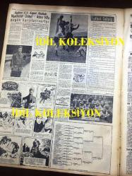 GÜNLÜK SPOR GAZETESİ - 4 MAYIS 1957 - FEDERASYON KUPASI MAÇLARI - OCWİRK - VOLEYBOLDA BULGAR TAKIMINA MAĞLUP OLDU - PROFESYONEL BİRİNCİ KÜME 10 TAKIM OLARAK KALIYOR - NECDET ERDEM - MİMİ İLE MEMO, MORT WALKER, DICK BROWN, MADDOCKS, STEVE CANYON, JED FORAM ÇİZGİ ROMAN - FENERBAHÇENİN TARİHİ - YÜKSEL GÖZÜPEK - ŞEREF GÖRKEY - ŞAMPİYON FENERBAHÇE İZMİR'DE KARŞIYAKA'YI 3-1 MAĞLUP ETTİ - CAROL DAY - FENERBAHÇE, VEFASPOR - ŞEREF GÖRKEY - KİT KARSON - ASTON VİLLA - APİKOĞLU SUCUK REKLAMI - ATLANTİK PAKTI - BOKS, RAY SUGAR ROBINSON ŞAMPİYON