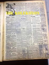 GÜNLÜK SPOR GAZETESİ - 4 MAYIS 1957 - FEDERASYON KUPASI MAÇLARI - OCWİRK - VOLEYBOLDA BULGAR TAKIMINA MAĞLUP OLDU - PROFESYONEL BİRİNCİ KÜME 10 TAKIM OLARAK KALIYOR - NECDET ERDEM - MİMİ İLE MEMO, MORT WALKER, DICK BROWN, MADDOCKS, STEVE CANYON, JED FORAM ÇİZGİ ROMAN - FENERBAHÇENİN TARİHİ - YÜKSEL GÖZÜPEK - ŞEREF GÖRKEY - ŞAMPİYON FENERBAHÇE İZMİR'DE KARŞIYAKA'YI 3-1 MAĞLUP ETTİ - CAROL DAY - FENERBAHÇE, VEFASPOR - ŞEREF GÖRKEY - KİT KARSON - ASTON VİLLA - APİKOĞLU SUCUK REKLAMI - ATLANTİK PAKTI - BOKS, RAY SUGAR ROBINSON ŞAMPİYON