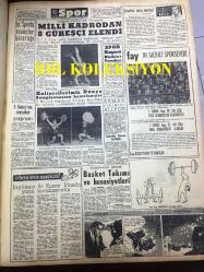 GÜNLÜK SPOR GAZETESİ - 7 MAYIS 1957 - EŞFAK AYKAÇ - VOLEYBOLDA DÜNYA ŞAMPİYONASI - GALATASARAY - ALTAYSPOR - NECDET ERDEM - MİMİ İLE MEMO, MORT WALKER, DICK BROWN, MADDOCKS, STEVE CANYON, JED FORAM ÇİZGİ ROMAN - FENERBAHÇENİN TARİHİ - ÖMER ÜNER - PERTEV TUNASELİ - APİKOĞLU SUCUK REKLAMI - TURGUT DİNSEL - PANCHO GONZALES - SALİH TEMİZER - FAY REKLAMI - TURAN GÜNEŞ