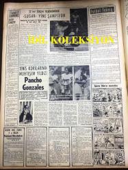 GÜNLÜK SPOR GAZETESİ - 7 MAYIS 1957 - EŞFAK AYKAÇ - VOLEYBOLDA DÜNYA ŞAMPİYONASI - GALATASARAY - ALTAYSPOR - NECDET ERDEM - MİMİ İLE MEMO, MORT WALKER, DICK BROWN, MADDOCKS, STEVE CANYON, JED FORAM ÇİZGİ ROMAN - FENERBAHÇENİN TARİHİ - ÖMER ÜNER - PERTEV TUNASELİ - APİKOĞLU SUCUK REKLAMI - TURGUT DİNSEL - PANCHO GONZALES - SALİH TEMİZER - FAY REKLAMI - TURAN GÜNEŞ