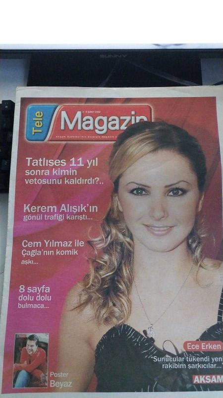 AKŞAM TELE MAGAZİN DERGİSİ 2 8 ŞUBAT 2002 ECE ERKEN RÖPORTAJ  