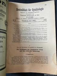 ZENTRALBLATT FÜR GYNAKOLOGİE - HEİNRİCH FRİTSCH - JOHANN AMBROSİUS BARTH - ALMANCA KİTAP (JİNAKOLOJİ İÇİN MERKEZİ LEVHA) 329/368 Sayfa Arası