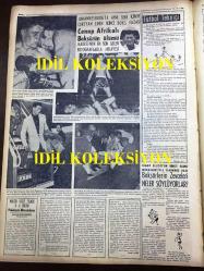 GÜNLÜK SPOR GAZETESİ - 13 MAYIS 1957 - SPOR KUPASI YARIŞINI NEZİR ''KONYA'' KAZANDI - ALTAYSPOR, GENÇLERBİRLİĞİ - NEZİR SONAKIN YUGOSLAVYA 6 - 1 İTALYA - İSMET GÜMÜŞDERE - FENERBAHÇE BASKETBOL TAKIMI 1957 ŞAMPİYONU - TURGUT DİNSEL - ADALETSPOR - NECDET ERDEM - GALATASARAY, MİLLİ MENSUCAT MAÇI - FENERBAHÇENİN TARİHİ - MİMİ İLE MEMO, MORT WALKER, DICK BROWN, MADDOCKS, STEVE CANYON, JED FORAM ÇİZGİ ROMAN - OSMAN KERMEN - CAROL DAY - SZEKELLY BEŞİKTAŞ'A ANTRENÖR MÜ OLACAK? - BOKS, JANSSENS - MARIO GABAY - MUVAKKAR EKREM TALU - BOKS FACİASI, CENUP AFRİKALİ BOKSÖRÜN ÖLÜMÜ - MARIO GABAY - APİKOĞLU SUCUK REKLAMI - FAY REKLAMI - JAYNE MANSFIELD - NEJAT KAYSERİLİOĞLU - 34000 SENELİK İSKELET BULUNDU - MACARİSTAN YENİ BİR İHTİLAL AREFESİNDE