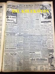 GÜNLÜK SPOR GAZETESİ - 13 MAYIS 1957 - SPOR KUPASI YARIŞINI NEZİR ''KONYA'' KAZANDI - ALTAYSPOR, GENÇLERBİRLİĞİ - NEZİR SONAKIN YUGOSLAVYA 6 - 1 İTALYA - İSMET GÜMÜŞDERE - FENERBAHÇE BASKETBOL TAKIMI 1957 ŞAMPİYONU - TURGUT DİNSEL - ADALETSPOR - NECDET ERDEM - GALATASARAY, MİLLİ MENSUCAT MAÇI - FENERBAHÇENİN TARİHİ - MİMİ İLE MEMO, MORT WALKER, DICK BROWN, MADDOCKS, STEVE CANYON, JED FORAM ÇİZGİ ROMAN - OSMAN KERMEN - CAROL DAY - SZEKELLY BEŞİKTAŞ'A ANTRENÖR MÜ OLACAK? - BOKS, JANSSENS - MARIO GABAY - MUVAKKAR EKREM TALU - BOKS FACİASI, CENUP AFRİKALİ BOKSÖRÜN ÖLÜMÜ - MARIO GABAY - APİKOĞLU SUCUK REKLAMI - FAY REKLAMI - JAYNE MANSFIELD - NEJAT KAYSERİLİOĞLU - 34000 SENELİK İSKELET BULUNDU - MACARİSTAN YENİ BİR İHTİLAL AREFESİNDE