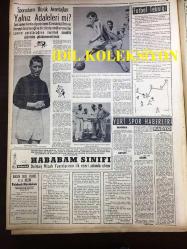 GÜNLÜK SPOR GAZETESİ - 15 MAYIS 1957 - 7 KULÜP ARASINDAKİ PAKTIN TRANSFER YASAĞI KALKIYOR - BEYOĞLUSPOR'LU GÜNAY BEŞİKTAŞ'A GEÇİYOR - BASKETBOL - NECDET ERDEM - TUNÇ ERİM - NACİ ERDEM, NECMİ TANYOLAÇ - FENERBAHÇE - FENERBAHÇENİN TARİHİ - MİMİ İLE MEMO, MORT WALKER, DICK BROWN, MADDOCKS, STEVE CANYON, JED FORAM ÇİZGİ ROMAN - FENERBAHÇENİN TARİHİ - TOULOUSE - CAROL DAY - MUVAKKAR EKREM TALU - FAY REKLAMI - YAPI VE KREDİ BANKASI REKLAMI - APİKOĞLU SUCUK REKLAMI 1957 - MARIO GABAY SPOR MAĞAZASI REKLAMI - SÜVEYŞ MESELESİ - KIBRIS MESELESİ - MARILYN MONROE'NUN KOCASI YARGILANIYOR - JOSYANE MONTESSUIT