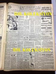 GÜNLÜK SPOR GAZETESİ - 15 MAYIS 1957 - 7 KULÜP ARASINDAKİ PAKTIN TRANSFER YASAĞI KALKIYOR - BEYOĞLUSPOR'LU GÜNAY BEŞİKTAŞ'A GEÇİYOR - BASKETBOL - NECDET ERDEM - TUNÇ ERİM - NACİ ERDEM, NECMİ TANYOLAÇ - FENERBAHÇE - FENERBAHÇENİN TARİHİ - MİMİ İLE MEMO, MORT WALKER, DICK BROWN, MADDOCKS, STEVE CANYON, JED FORAM ÇİZGİ ROMAN - FENERBAHÇENİN TARİHİ - TOULOUSE - CAROL DAY - MUVAKKAR EKREM TALU - FAY REKLAMI - YAPI VE KREDİ BANKASI REKLAMI - APİKOĞLU SUCUK REKLAMI 1957 - MARIO GABAY SPOR MAĞAZASI REKLAMI - SÜVEYŞ MESELESİ - KIBRIS MESELESİ - MARILYN MONROE'NUN KOCASI YARGILANIYOR - JOSYANE MONTESSUIT