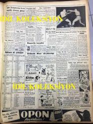 GÜNLÜK SPOR GAZETESİ - 25 MAYIS 1957 - FENERBAHÇE'NİN 50. YILINI CELAL BAYAR AÇACAK - BASKETBOL ŞAMPİYONASI - VİYANA'DA BİNİCİLERİMİZ BİRİNCİ - BASKETBOL MİLLİ TAKIMIMIZ AVUSTURYA İLE KARŞILAŞIYOR - ADALETSPOR MOLNAR'I ŞİKAYET ETTİ - SELİMOĞLU - JUDO ŞAMPİYONASI - HAKKI YETEN - FENERBAHÇENİN TARİHİ - MİMİ İLE MEMO, MORT WALKER, DICK BROWN, MADDOCKS, STEVE CANYON, JED FORAM ÇİZGİ ROMAN - ÖMER KÜNTAY - PİNG-PONG ŞAMPİYONASI - CAROL DAY - MUVAKKAR EKREM TALU - CAROL DAY - AT YARIŞI - FAY REKLAMI, OPON REKLAMI - MARILYN MONROE - TAIPEH'TE AMERİKALILAR SOKAĞA ÇIKAMIYOR