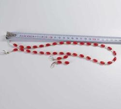 El Yapımı 925 Gümüş  Mercan ve Şekilsiz Hakiki İnci Taşlı Kolye ve Küpe Set