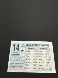 14 NİSAN 2005-TAKVİM YAPRAĞI-DOĞUM GÜNÜ HEDİYESİ-DİYANET TAKVİMİ,KADININ EV İDARESİNDEKİ SORUMLULUĞU