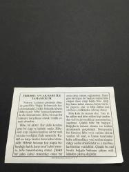 16 NİSAN 2005-TAKVİM YAPRAĞI-DOĞUM GÜNÜ HEDİYESİ-DİYANET TAKVİMİ,TEBERRU ANCAK KABZ İLE TAMAM OLUR