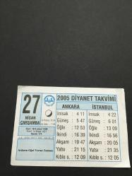 27  NİSAN 2005-TAKVİM YAPRAĞI-DOĞUM GÜNÜ HEDİYESİ-DİYANET TAKVİMİ,ARILARIN OĞUL VERME ZAMANI