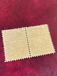 1937 TC 1 Kuruş Tayyare pulu 2 li blok---MNH