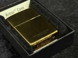 Orijinal 2023 Zippo Armor Case Titanium Gold Plating