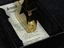 Orijinal 2023 Zippo Armor Case Titanium Gold Plating