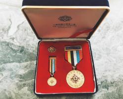 TÜRK ASKERLERİNE VERİLEN KORE ASKERİ GAZİ MADALYASI  NADİR MODEL B9804