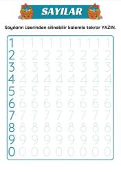 Okul Öncesi Yeni Nesil Matematik YAZ-SİL Kitabı