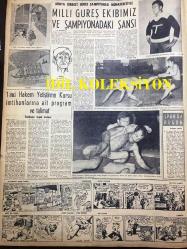 GÜNLÜK SPOR GAZETESİ - 29 MAYIS 1957 - TURGUT DİNSEL, TÜRKİYE BASKETBOL MİLLİ TAKIMI AVUSTURYA MİLLİ TAKIMINI 80 - 70 YENDİ - CİHAT ALPAN - LASZLO SZEKELLY - VARŞOVA - HÜSEYİN ERKMEN - TÜRKİYE GÜREŞ MİLLİ TAKIMI RUSYA'DA - NECMİ TANYOLAÇ - MİMİ İLE MEMO, MORT WALKER, DICK BROWN, MADDOCKS, STEVE CANYON, JED FORAM ÇİZGİ ROMAN - ERDOĞAN BECİT - MUVAKKAR EKREM TALU - GHANA - TÜRKİYE PİNG-PONG BİRİNCİLİĞİ - CAROL DAY - İSKOÇYA ALMANYA MAÇI - BEŞİKTAŞ İDARE HEYETİ - 1957 FRANSA KUPASI GALİBİ TOULOUSE TÜRKİYE'YE GELİYOR - FAY REKLAMI - BOUCHOUK ANNE JAMESSON - MAKARYOS / MAKARIOS - PAPAZLAR BİRBİRİNE GİRDİ
