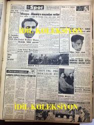 GÜNLÜK SPOR GAZETESİ - 29 MAYIS 1957 - TURGUT DİNSEL, TÜRKİYE BASKETBOL MİLLİ TAKIMI AVUSTURYA MİLLİ TAKIMINI 80 - 70 YENDİ - CİHAT ALPAN - LASZLO SZEKELLY - VARŞOVA - HÜSEYİN ERKMEN - TÜRKİYE GÜREŞ MİLLİ TAKIMI RUSYA'DA - NECMİ TANYOLAÇ - MİMİ İLE MEMO, MORT WALKER, DICK BROWN, MADDOCKS, STEVE CANYON, JED FORAM ÇİZGİ ROMAN - ERDOĞAN BECİT - MUVAKKAR EKREM TALU - GHANA - TÜRKİYE PİNG-PONG BİRİNCİLİĞİ - CAROL DAY - İSKOÇYA ALMANYA MAÇI - BEŞİKTAŞ İDARE HEYETİ - 1957 FRANSA KUPASI GALİBİ TOULOUSE TÜRKİYE'YE GELİYOR - FAY REKLAMI - BOUCHOUK ANNE JAMESSON - MAKARYOS / MAKARIOS - PAPAZLAR BİRBİRİNE GİRDİ