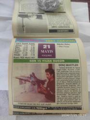 Milliyet takvimi 21 Mayıs 1987 doğum günü hediyesi hediyelik takvim yaprağı