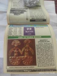 Milliyet takvimi 22 Mayıs 1987 doğum günü hediyesi hediyelik takvim yaprağı