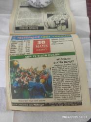 Milliyet takvimi 30 Mayıs 1987 doğum günü hediyesi hediyelik takvim yaprağı