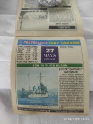 Milliyet takvimi 27 Mayıs 1987 doğum günü hediyesi hediyelik takvim yaprağı