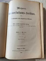 Meyers Konversations-Lexikon : eine Encyklopädie des Allgemeinen Wissens - Herrmann Julius Meyer - Verlag des Bibliographischen Instituts - ALMANCA ANSİKLOPEDİ (Meyer'in Konuşma Sözlüğü: Genel Bilgi Ansiklopedisi) ACHTER BAND
