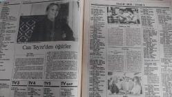 GÜNEŞ GAZETESİ- TEMMUZ 1991-BETER BÖCEK-REFİK ERDURAN RÖPORTAJ-METİN AKPINAR-STATÜS OUL-OLİVER STONE-ITRİ-AYDAN ŞENER-MEHMET EGE-NİSA SEREZLİ-MUHTEŞEM İKİLİ-DALLAS-LARRY HAGMAN-GARY MOORE-TİNA TURNER-ESİN AFŞAR-ŞENER ŞEN -ATIF YILMAZ-AZİZ ÜSTEL-MELTEM DOĞANAY-CAN GÜRZAP-ALTAN AŞAR-IŞIN AŞAR-HÜLYA AVŞAR-ÖLDÜREN HATIRALAR-KIZIL EKİM-SHİRLEY VALANTİNE-ÇİNGENELE ZAMANI-KORKUNÇ UÇUŞ-DRACULA'YA KAN-ÇILGIN GENÇLİK-BULMACA