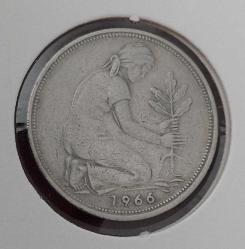 1966 ALMANYA 50 PFENNIG MADENİ PARASI ÇOK ÇOK TEMİZ 3P2NN1 NADİR