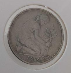 1966 ALMANYA 50 PFENNIG MADENİ PARASI ÇOK ÇOK TEMİZ 3P2NN1 NADİR