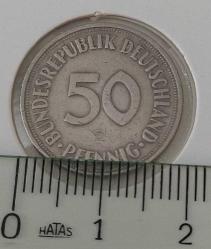 1966 ALMANYA 50 PFENNIG MADENİ PARASI ÇOK ÇOK TEMİZ 3P2NN1 NADİR
