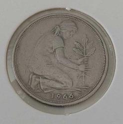 1966 ALMANYA 50 PFENNIG MADENİ PARASI ÇOK ÇOK TEMİZ 3P2NN1 NADİR