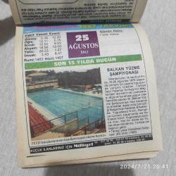 MİLLİYET TAKVİMİ 25 AĞUSTOS 1987 - DOĞUM GÜNÜ HEDİYESİ HEDİYELİK TAKVİM YAPRAĞI