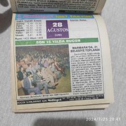 MİLLİYET TAKVİMİ 28 AĞUSTOS 1987 - DOĞUM GÜNÜ HEDİYESİ HEDİYELİK TAKVİM YAPRAĞI