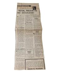 nutuk nedir ne değildir & sebahattin selek - 60 lı yıllardan kesilmiş gazete yazısı