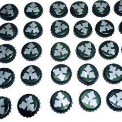 Carlsberg 50 Adet Taç Kapak - Gazoz Kapağı - Bira Kapağı - Şişe Kapağı Koyu Yeşil Koleksiyonluk