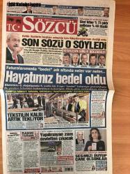 Sözcü Gazetesi, 3 Şubat 2019 Pazar,  Uğur Dündar, Necati Doğru, Yılmaz Özdil, Emin Çolaşan, Başak Kaya, Hande Zeyrek, Rahmi Turan, Fatma Vurgun, Umut Oran, Haydar Akar, Ege Cansel, Deniz Ayhan, Aytunç Erkin, Mehmet Keserataranoğlu, Ozan Cakar, Göksenin, Harrison, Ayberk, Caner, Can Webster, Alper, Rau, Harris, Slaughter, Colom, Hayes, Vefa Küçük, Nezih Duru, Burhan Karaçam, Ali Koç, Nando De Colo, Rasim Epli, Tolgay Arslan, Serdar Aziz, Miha Zajc, Nabil Dirar, Mehmet Ekici, Roberto Soldado, Shinji Kagawa, Fikret Orman, Şenol Güneş, Adriano