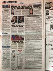 Sözcü Gazetesi, 3 Şubat 2019 Pazar,  Uğur Dündar, Necati Doğru, Yılmaz Özdil, Emin Çolaşan, Başak Kaya, Hande Zeyrek, Rahmi Turan, Fatma Vurgun, Umut Oran, Haydar Akar, Ege Cansel, Deniz Ayhan, Aytunç Erkin, Mehmet Keserataranoğlu, Ozan Cakar, Göksenin, Harrison, Ayberk, Caner, Can Webster, Alper, Rau, Harris, Slaughter, Colom, Hayes, Vefa Küçük, Nezih Duru, Burhan Karaçam, Ali Koç, Nando De Colo, Rasim Epli, Tolgay Arslan, Serdar Aziz, Miha Zajc, Nabil Dirar, Mehmet Ekici, Roberto Soldado, Shinji Kagawa, Fikret Orman, Şenol Güneş, Adriano