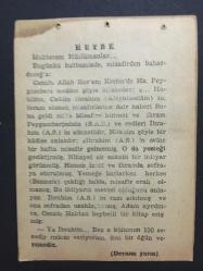30 EKİM 1964-TAKVİM YAPRAĞI-DOĞUM GÜNÜ HEDİYESİ,KARSIN KURTULUŞU 1920,MONDROS MÜTAREKESİ,1918,HUTBE