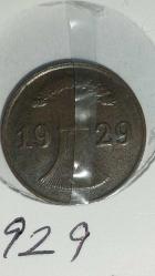 ALMANYA 1929 1 PFENNIG