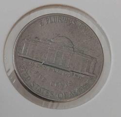 1991-P ABD 5 FIVE CENT ORİJİNAL MADENİ PARASI ÇİLALTI 1Ş2RR1 NADİR