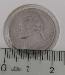 1991-P ABD 5 FIVE CENT ORİJİNAL MADENİ PARASI ÇİLALTI 1Ş2RR1 NADİR