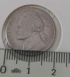 1995-P ABD 5 FIVE CENT ORİJİNAL MADENİ PARASI ÇOK ÇOK TEMİZ 4VVV1Y NADİR